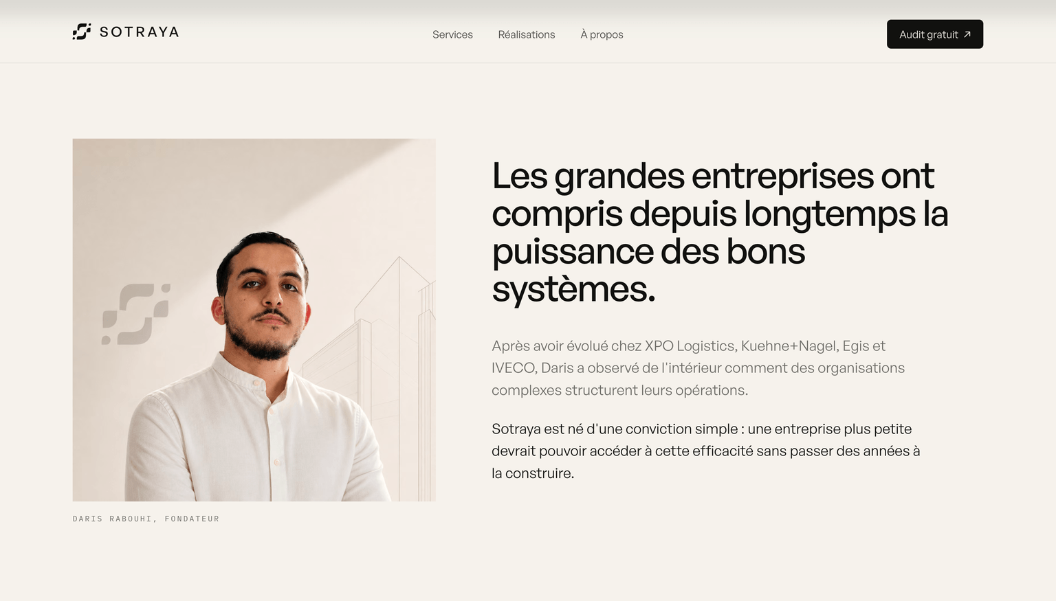 Sotraya — Écran 1